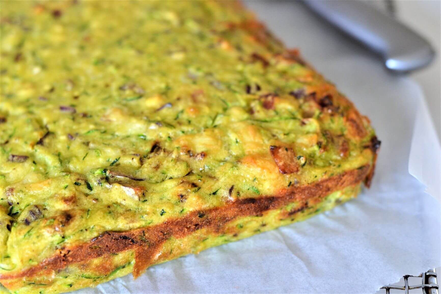 Zucchini and Bacon Slice Lunchbox Recipes The Cooking Collective