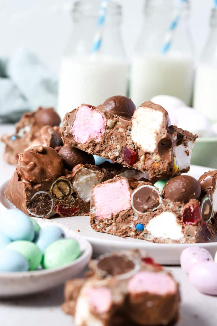 Easter Rocky Road with Mini Eggs - The Cooking Collective