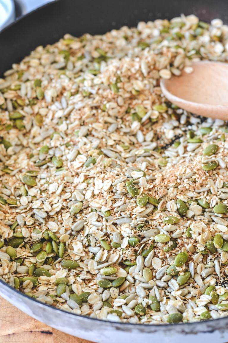 Healthy Nut Free Muesli Bar Recipe The Cooking Collective