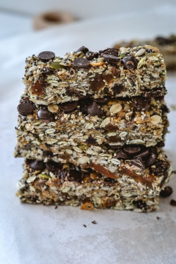 Healthy Nut Free Muesli Bar Recipe The Cooking Collective