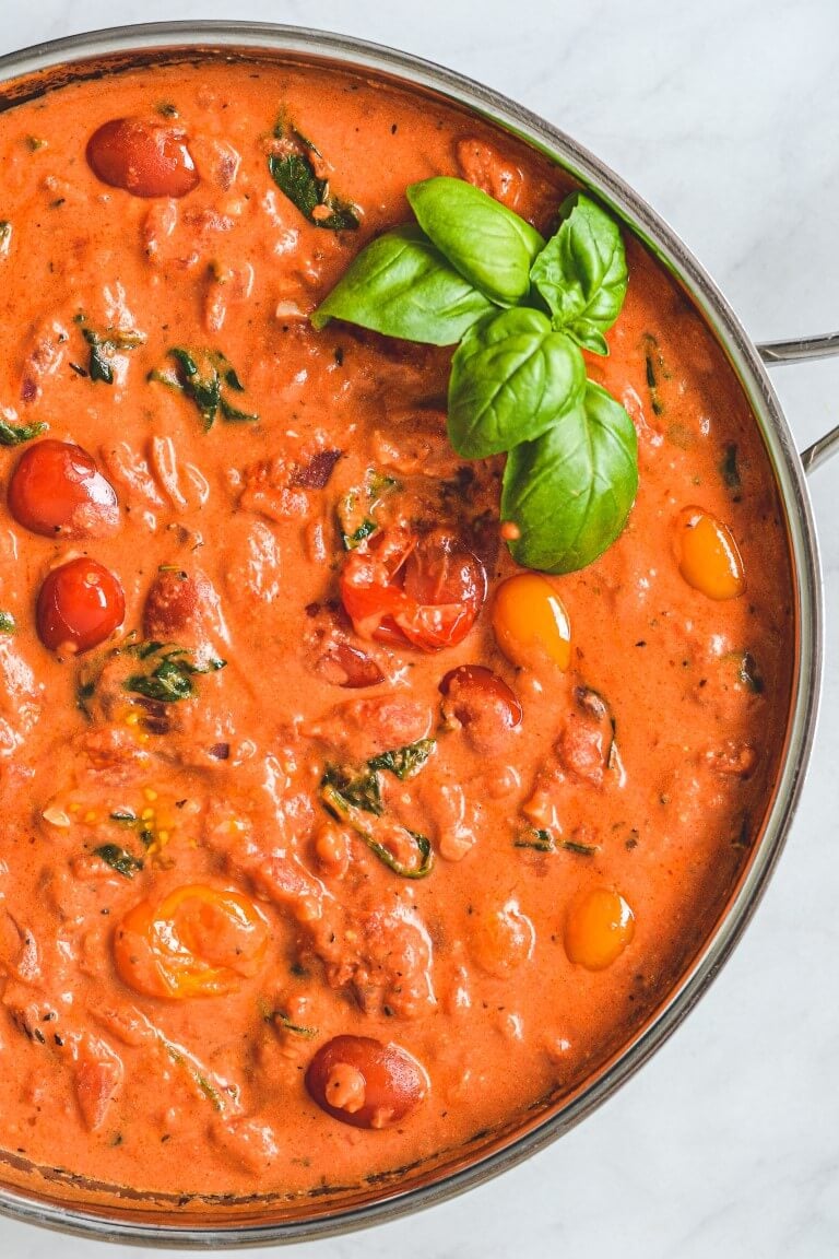 Creamy Tomato Pasta Sauce Recipe | The Cooking Collective