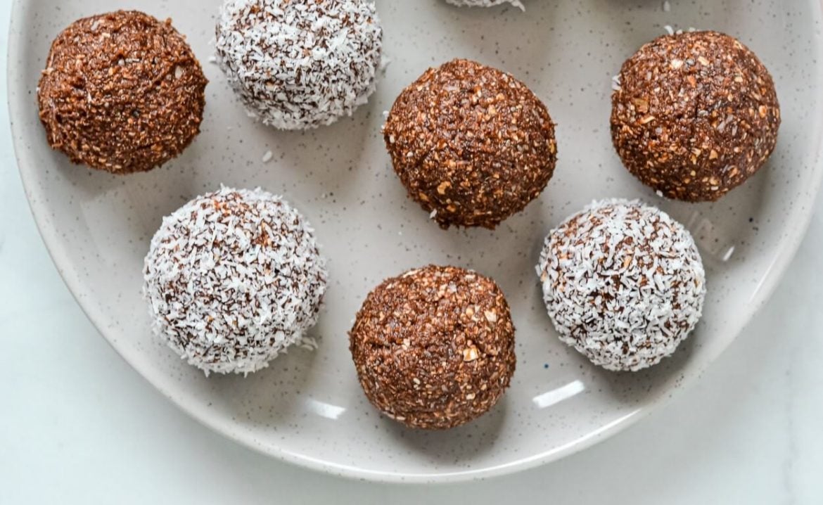 Chocolate Nut Free Bliss Balls The Cooking Collective