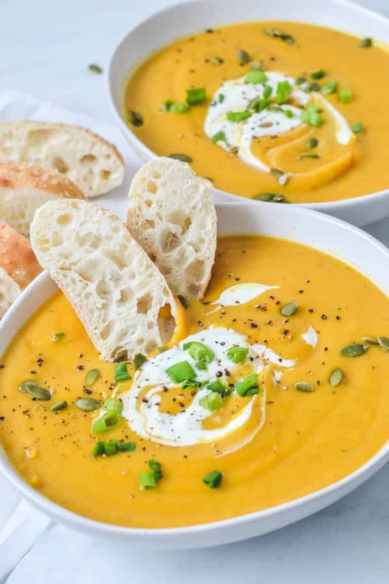 Roast Pumpkin Soup The Cooking Collective easy-quick-tasty-healthy-pumpkin-soup-recipe-australian-style