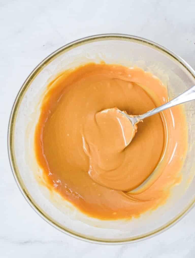 melted-peanut-butter-in-bowl