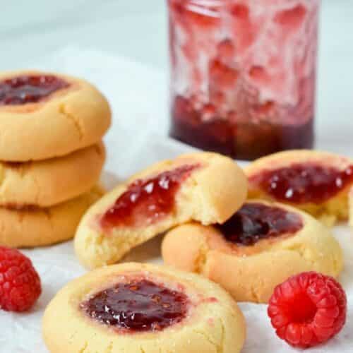 Raspberry Jam Drop Biscuits Baking Recipes The Cooking Collective