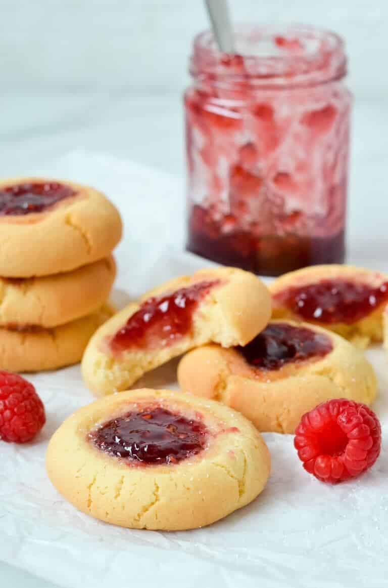 jam-drop-biscuits-with-raspberries