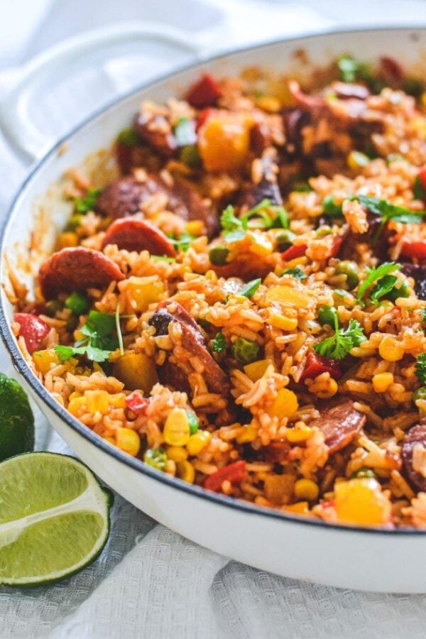 One Pot Spanish Chorizo "Fried" Rice The Cooking Collective