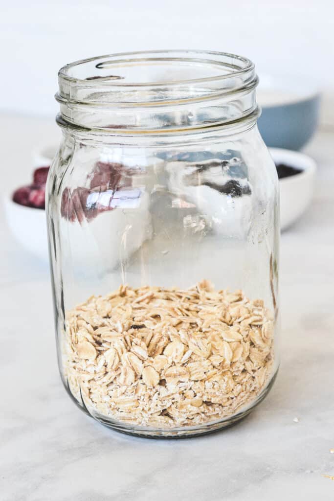 Easy Berry Overnight Oats Protein Packed The Cooking Collective