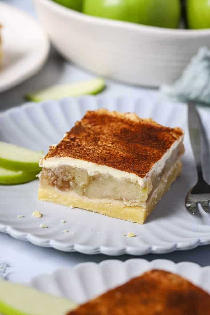 Apple Sour Cream Slice (Without Cake Mix) The Cooking Collective