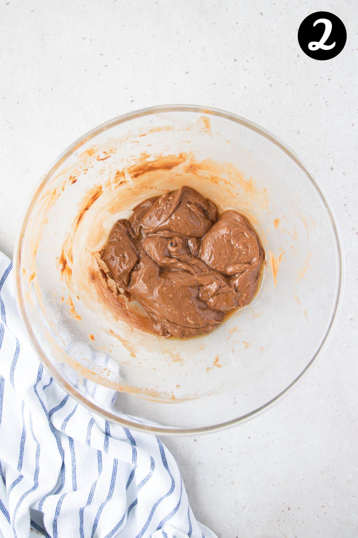 melted mars bars and butter in a bowl.