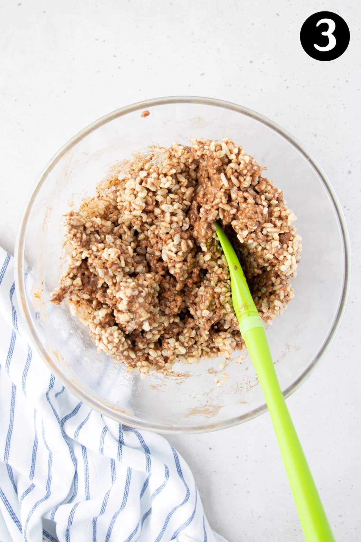 rice bubble mixture in a bowl.