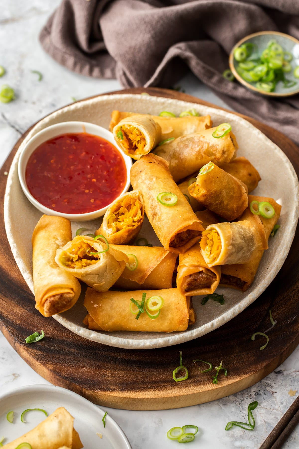 Rice Paper Egg Rolls (crispy, loaded with vegetables)