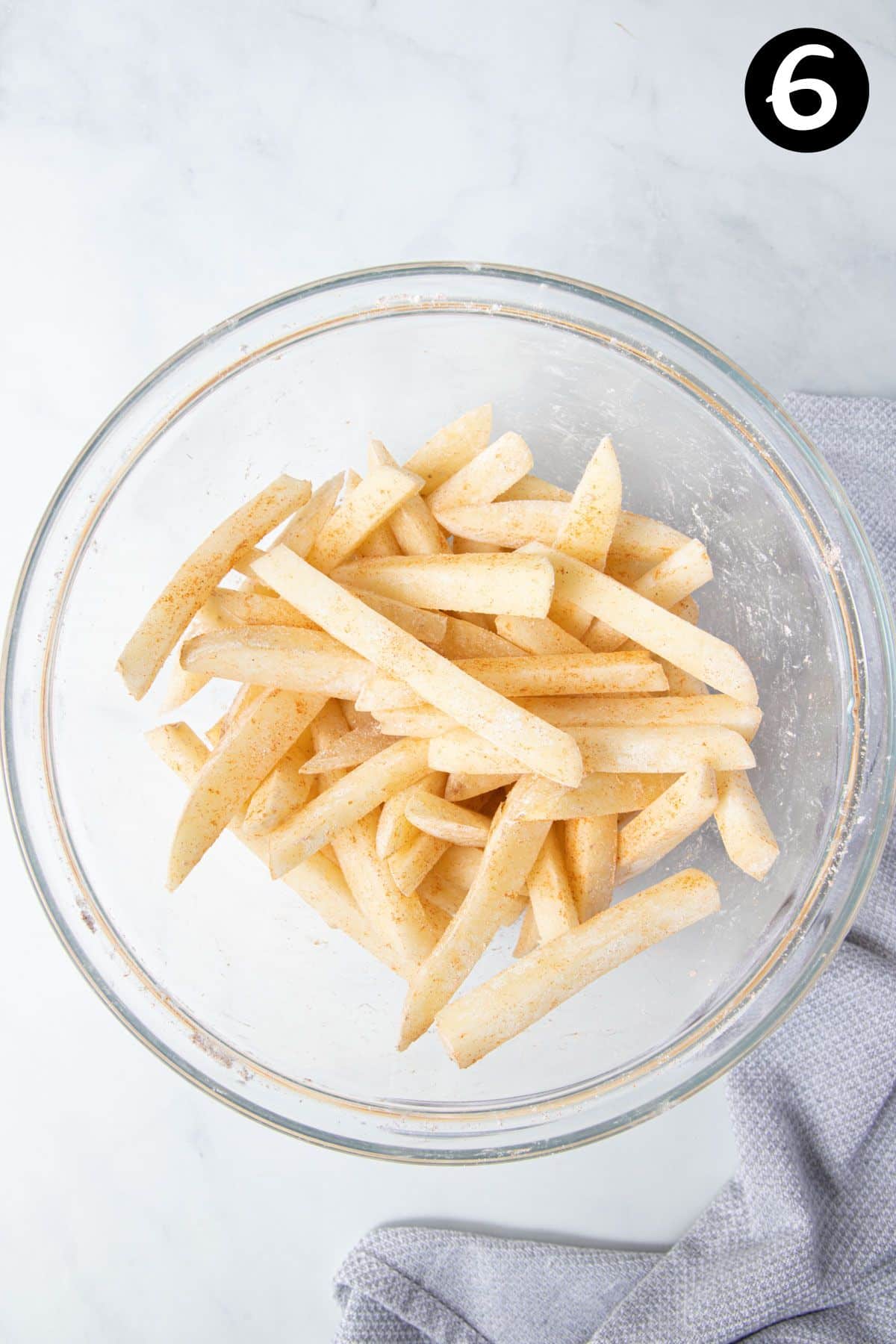 seasoned chips in a bowl.