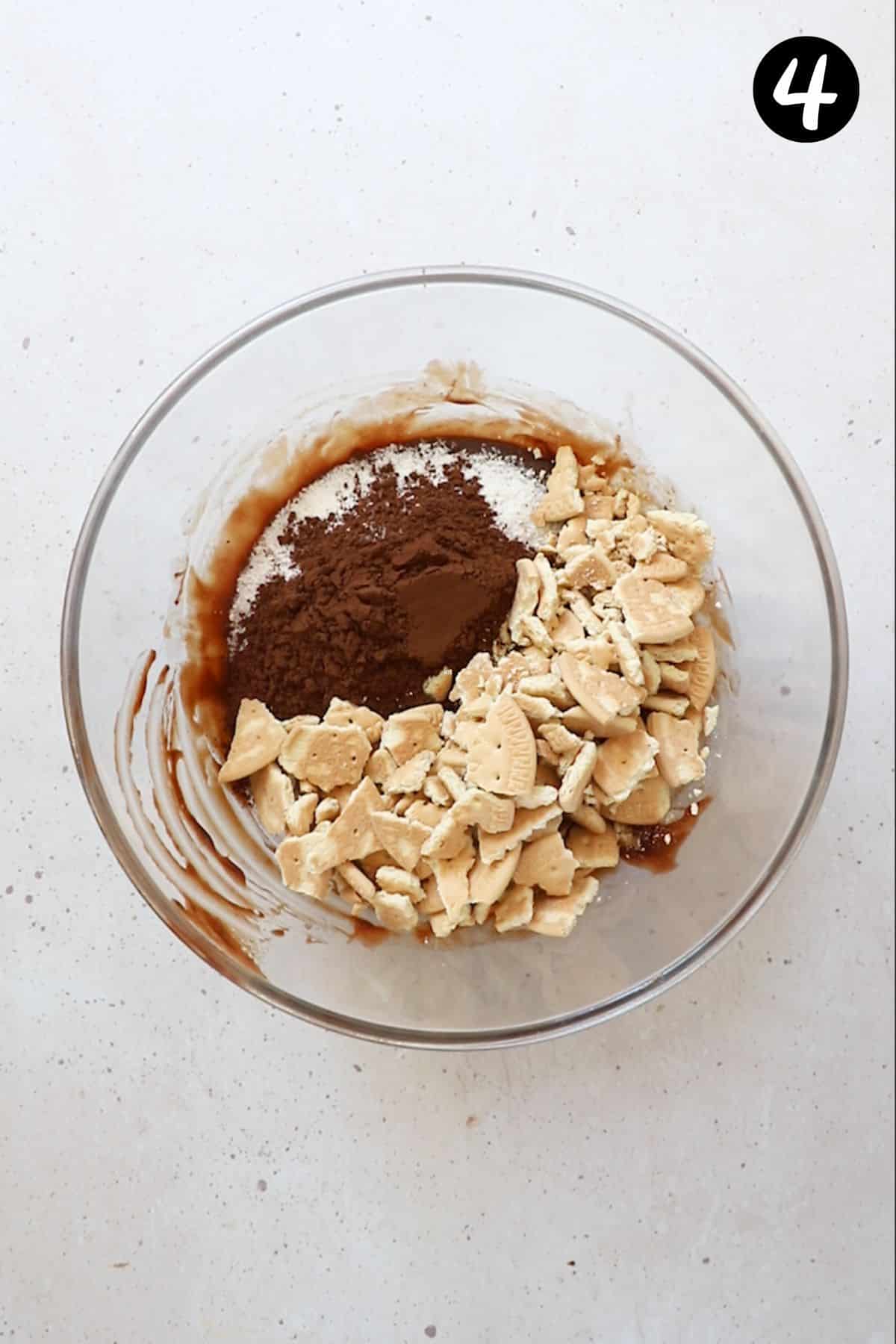 hedgehog slice ingredients in a bowl.