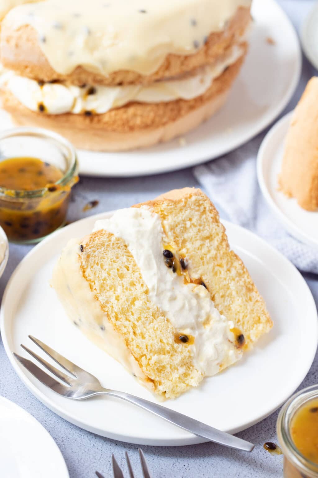 Passion Fruit Sponge Cake The Cooking Collective