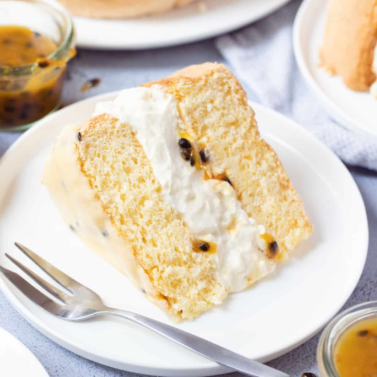 Passion Fruit Sponge Cake The Cooking Collective