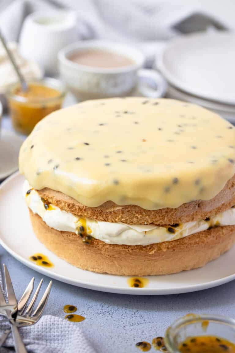 Passion Fruit Sponge Cake The Cooking Collective