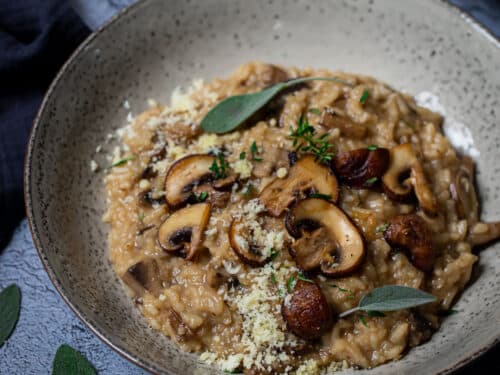 Slow cooker mushroom risotto discount