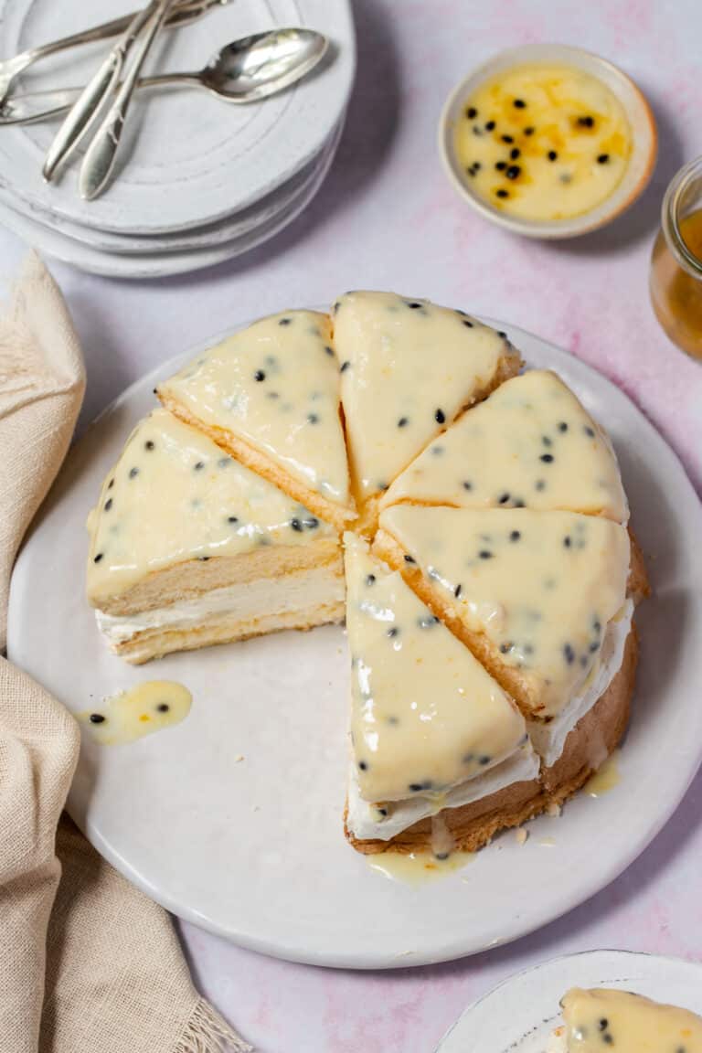 Passion Fruit Sponge Cake The Cooking Collective