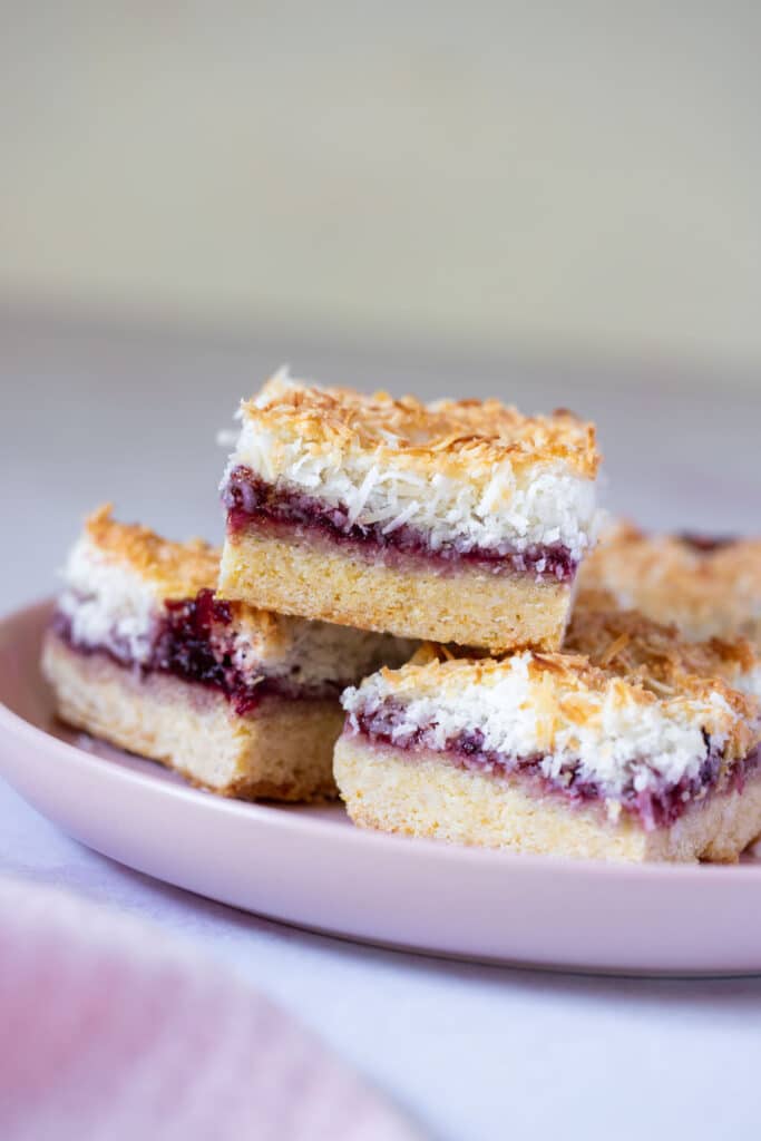 Raspberry Coconut Slice The Cooking Collective
